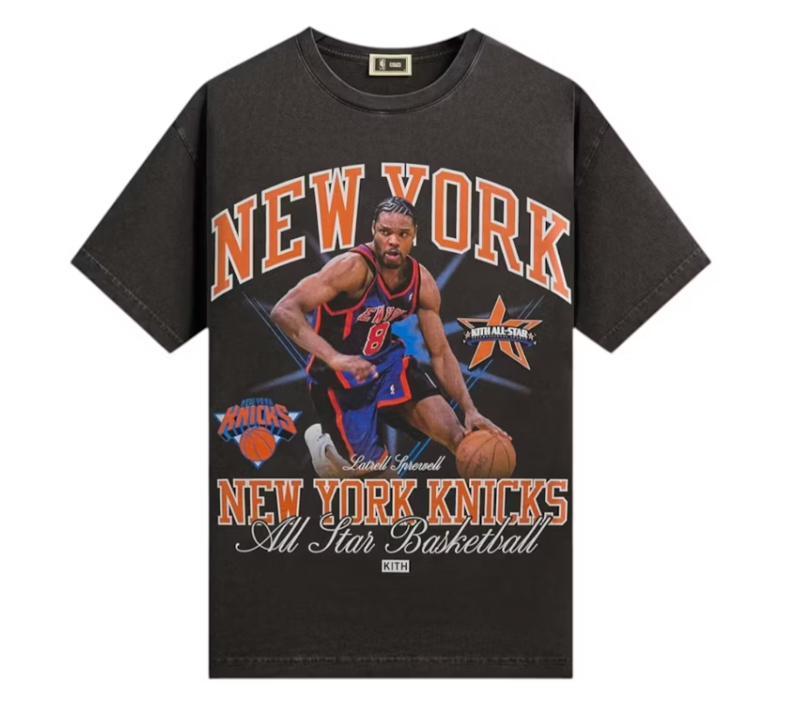 Kith NBA All-Star New York Knicks Latrell Sprewell Vintage Tee Black