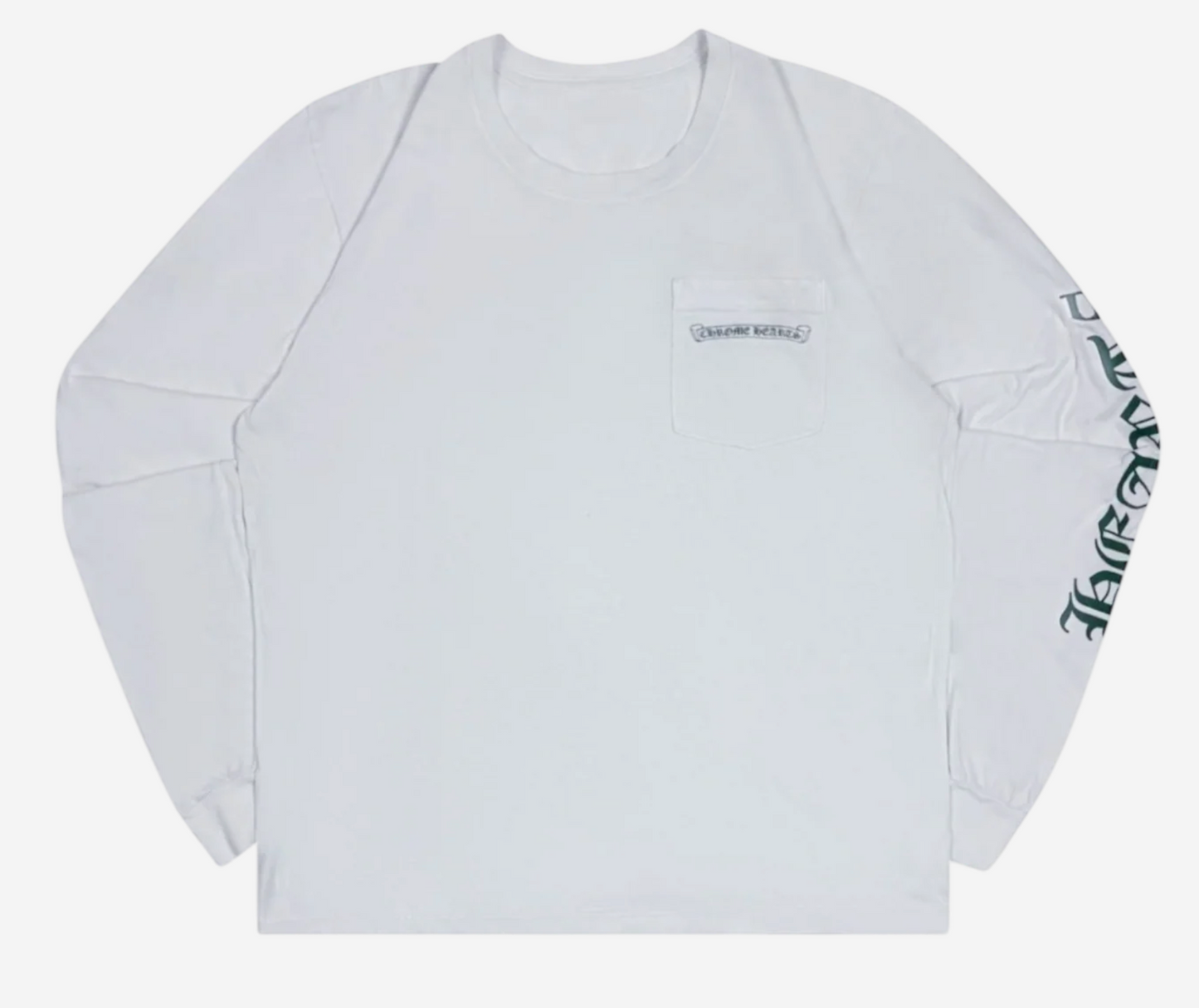 Chrome Hearts White Green Cemetery Cross Longsleeve