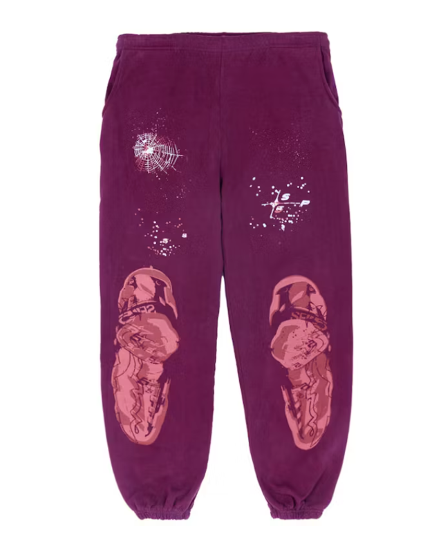 Sp5der Nocturnal Highway Sweatpant Dark Purple