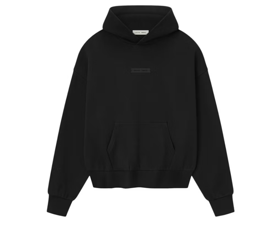 Fear of God Essentials Classic Fleece Hoodie Jet Black