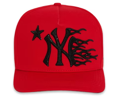 Hellstar NY Yankees Snapback Hat Red/Black