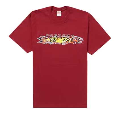 Supreme Eyes Tee Cardinal