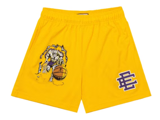 Eric Emanuel x Warren Lotas Basic/Core Short Yellow