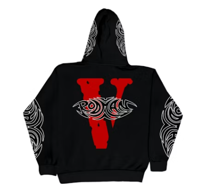 Vlone Rodman Logo Hoodie Black