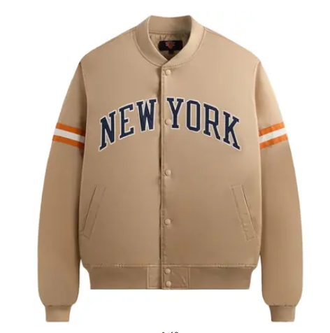 Kith x New York Knicks Wings Satin Bomber Jacket Stock