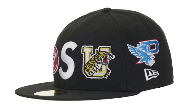 Supreme Mascots S Logo New Era 59Fifty Fitted Cap Black