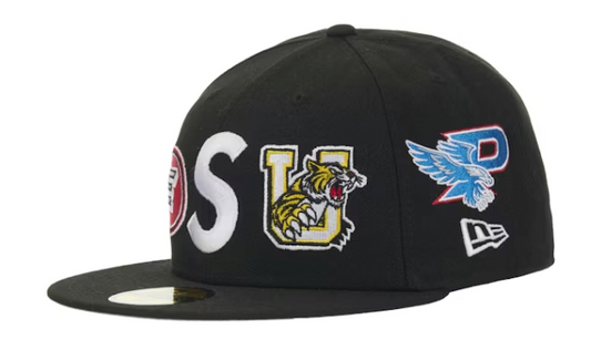 Supreme Mascots S Logo New Era 59Fifty Fitted Cap Black