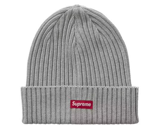 Supreme Overdyed Beanie (SS26) Heather Grey