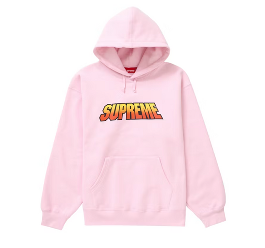 Supreme Gradient Hooded Sweatshirt Light Pink