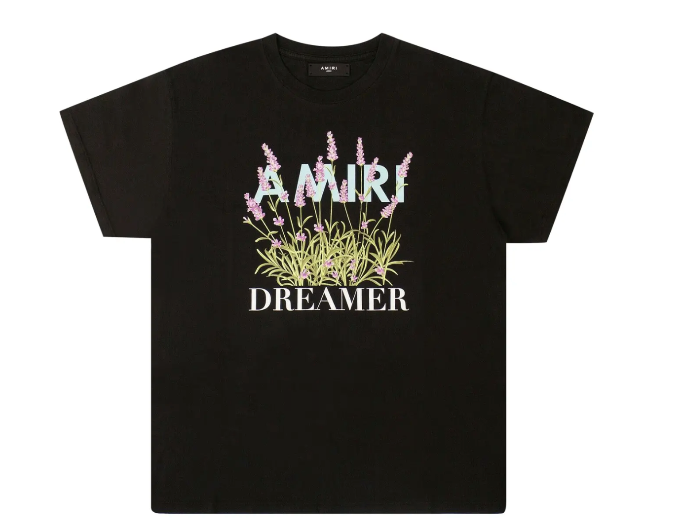 Amiri Floral Logo T-Shirt Black