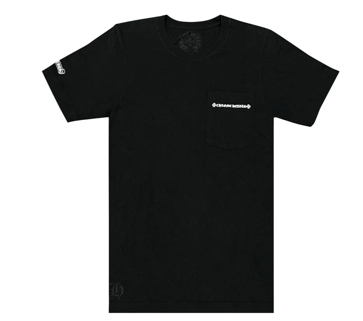 Chrome Hearts Cross Tire Tracks Pocket T-Shirt Black