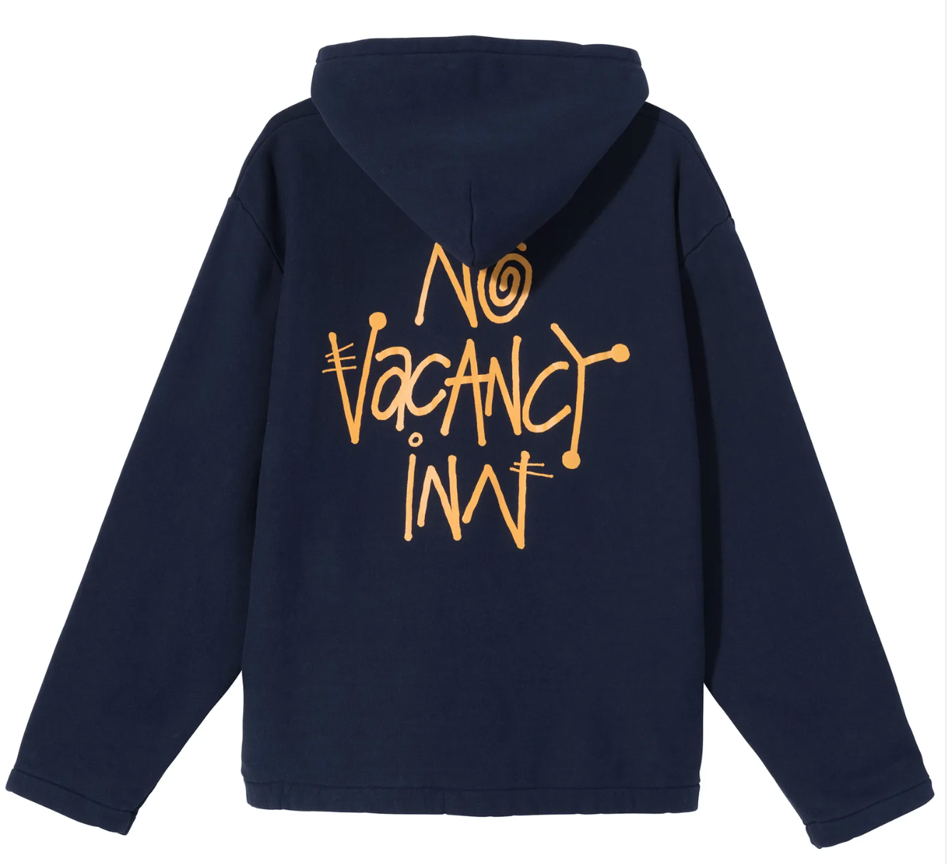 Stussy x No Vacancy Inn Fleece Hoodie Navy