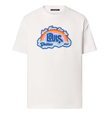 Louis Vuitton Rainbow Printed T-shirt Milky White