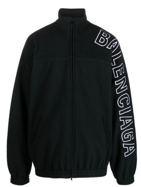Balenciaga Outline Track Jacket Black