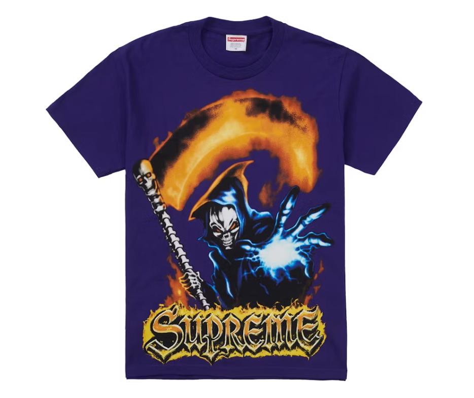 Supreme Grim Reaper Tee Purple