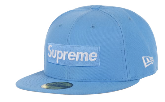 Supreme Shop Box Logo New Era 59Fifty Fitted Hat Light Blue