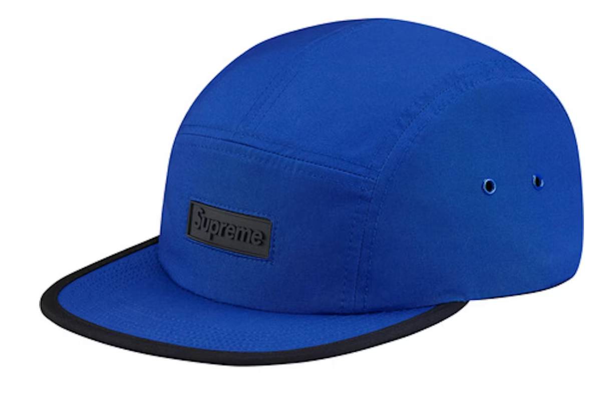 Supreme Rubber Logo Camp Cap Royal