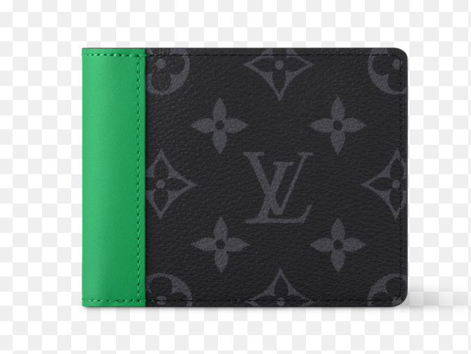 Louis Vuitton Slender Wallet Monogram Eclipse Green