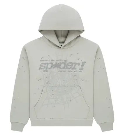 Sp5der Tonal Punk V2 Hoodie Sport Grey