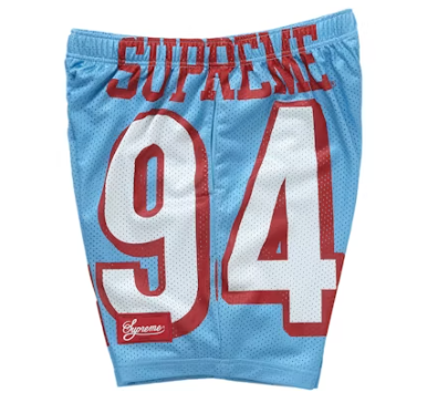Supreme 94 Jersey Shorts Light Blue