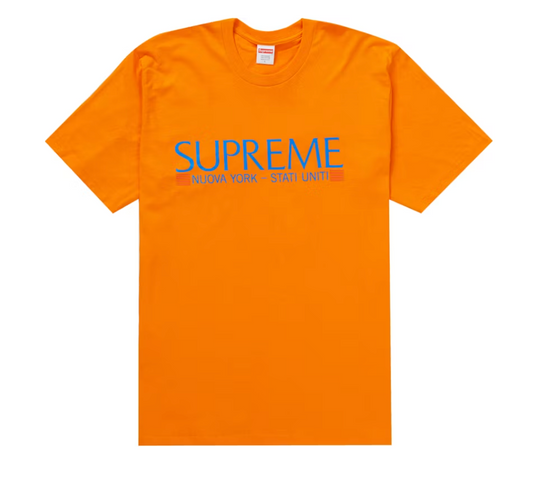 Supreme Nuova York Tee Orange