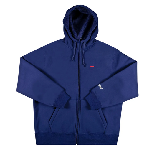 Supreme WINDSTOPPER Zip Up Hooded Sweatshirt Washed Navy