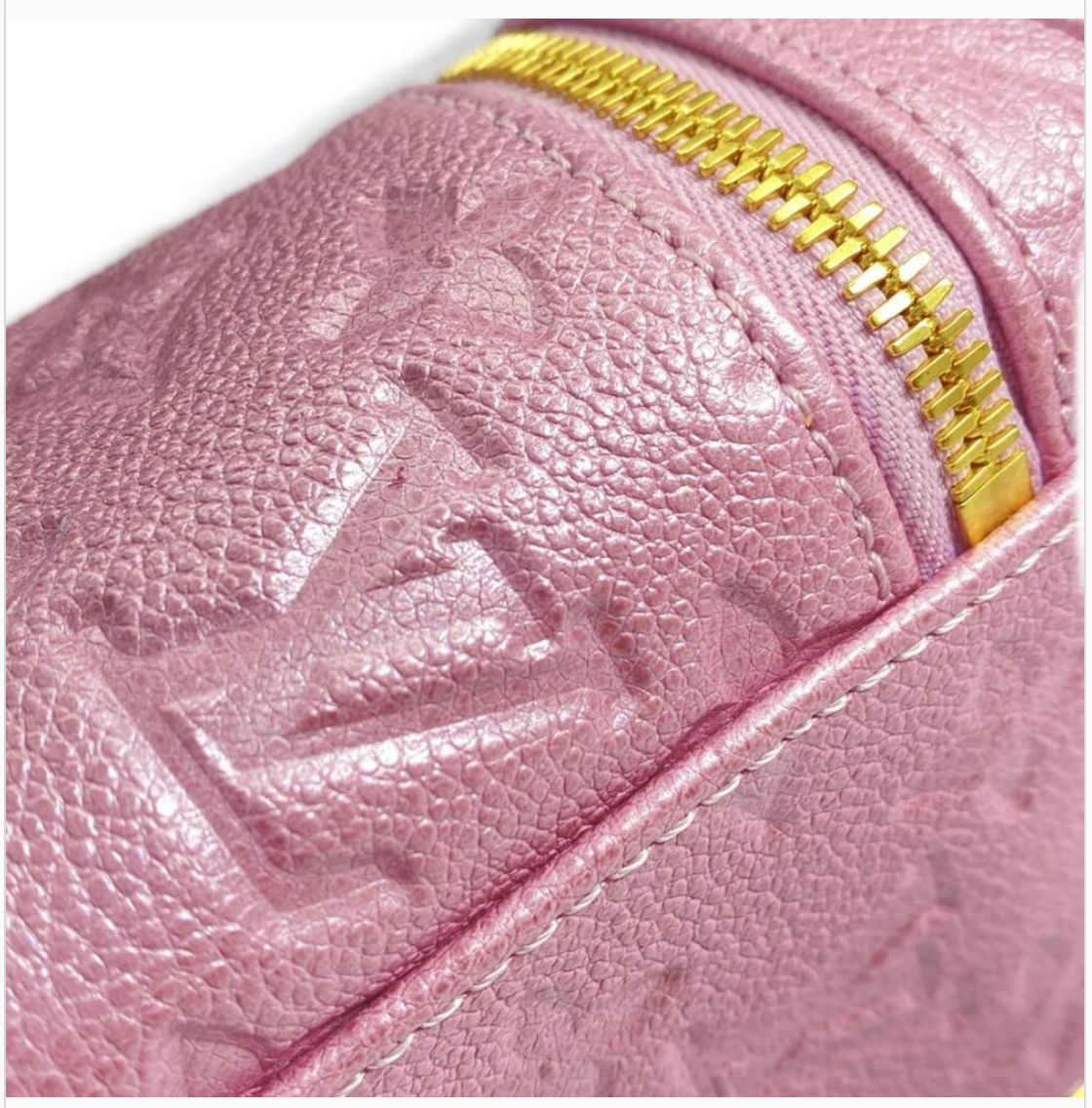 Louis Vuitton LV Empreinte Monogram Vanity Pouch Micro Pink