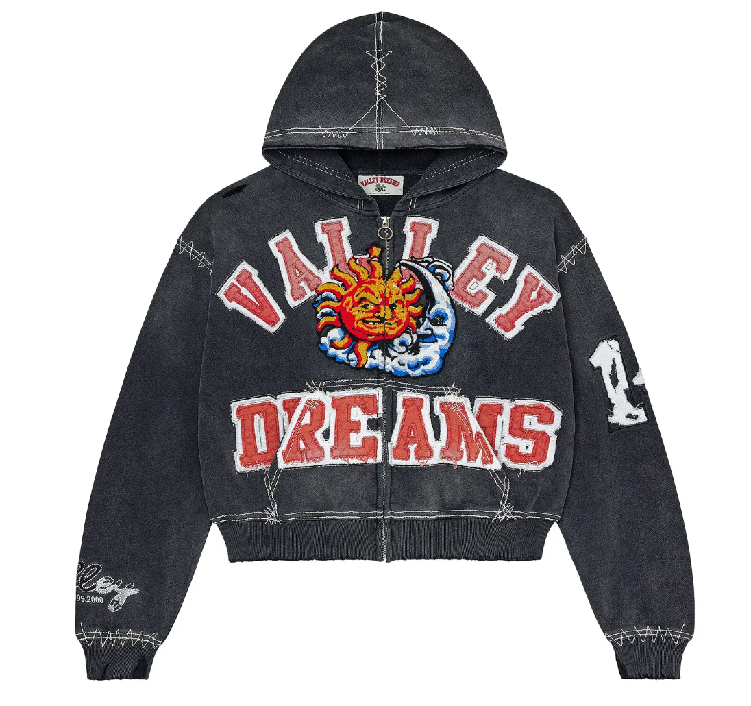 Vale Forever Sunny Zip Up Black