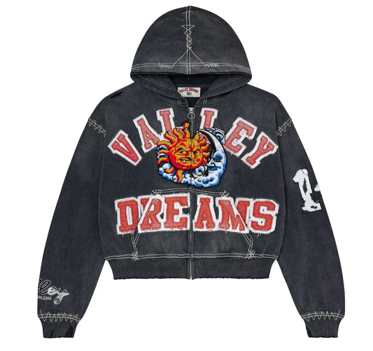 Vale Forever Sunny Zip Up Black