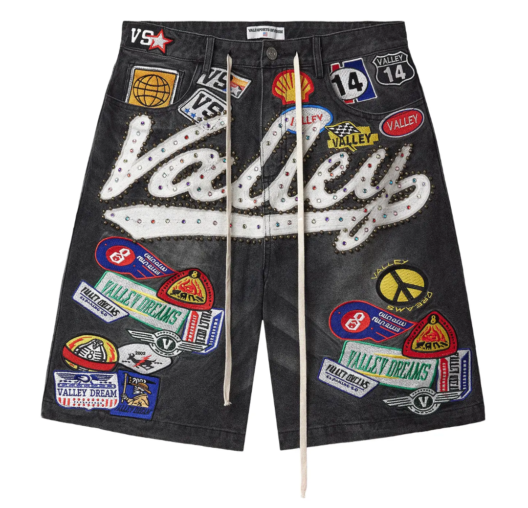 Vale Forever Black 1980s Jorts Black/Wash