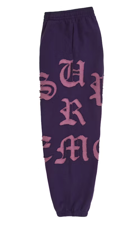Supreme Cut Out Sweatpant Purple