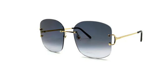 Cartier C Rectangle Sunglasses Gold