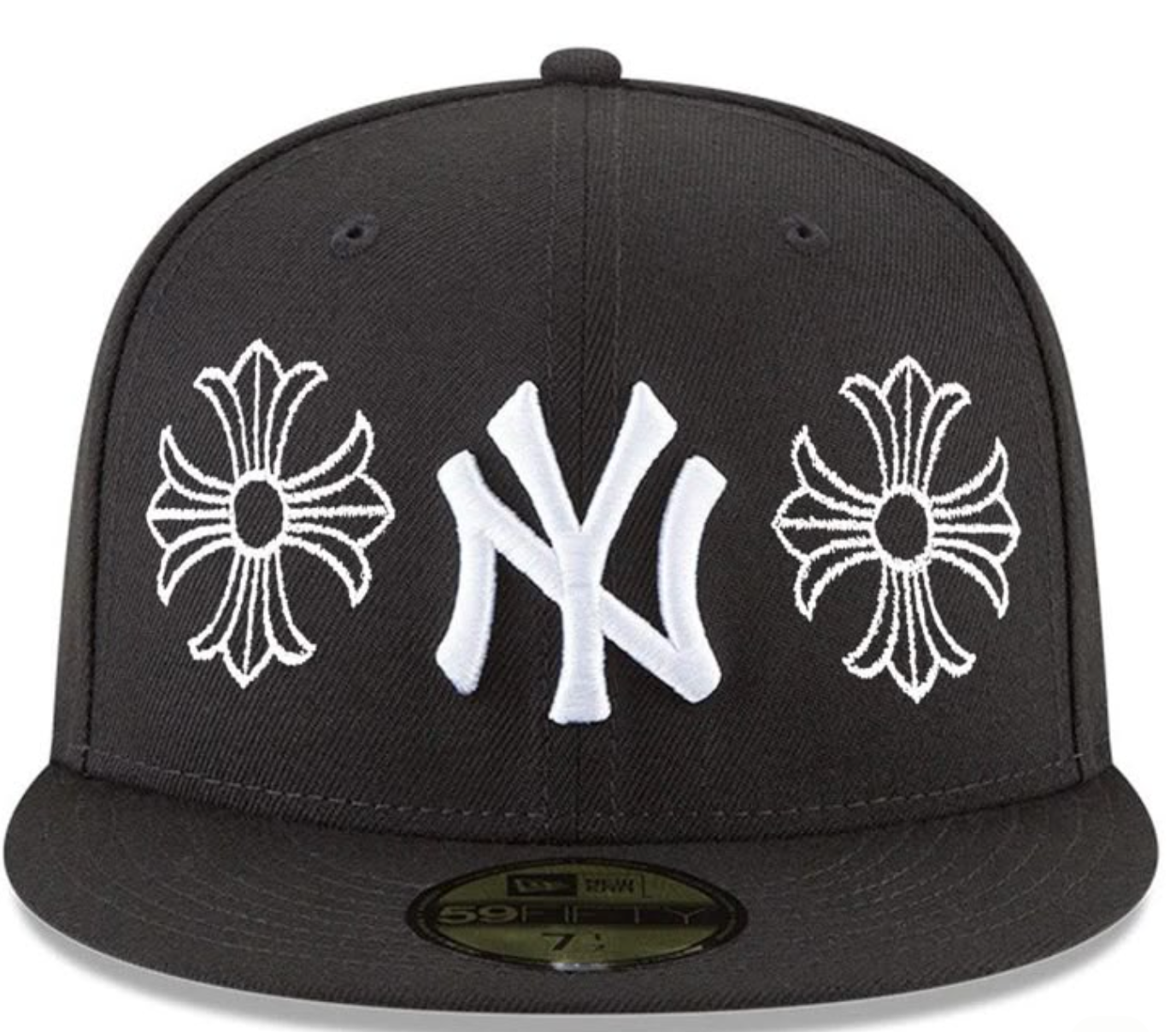 Chrome Hearts Yankee Fitted Custom Black