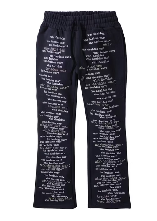 Who Decides War WDW Scripture Sweatpants Navy