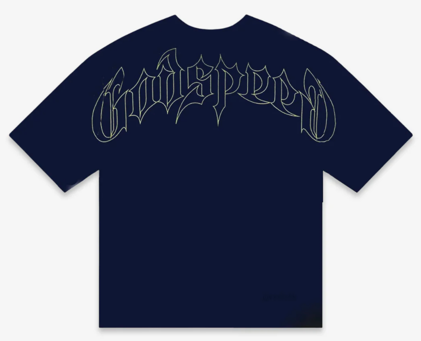 Godspeed New York Skyline T-Shirt Navy Wash