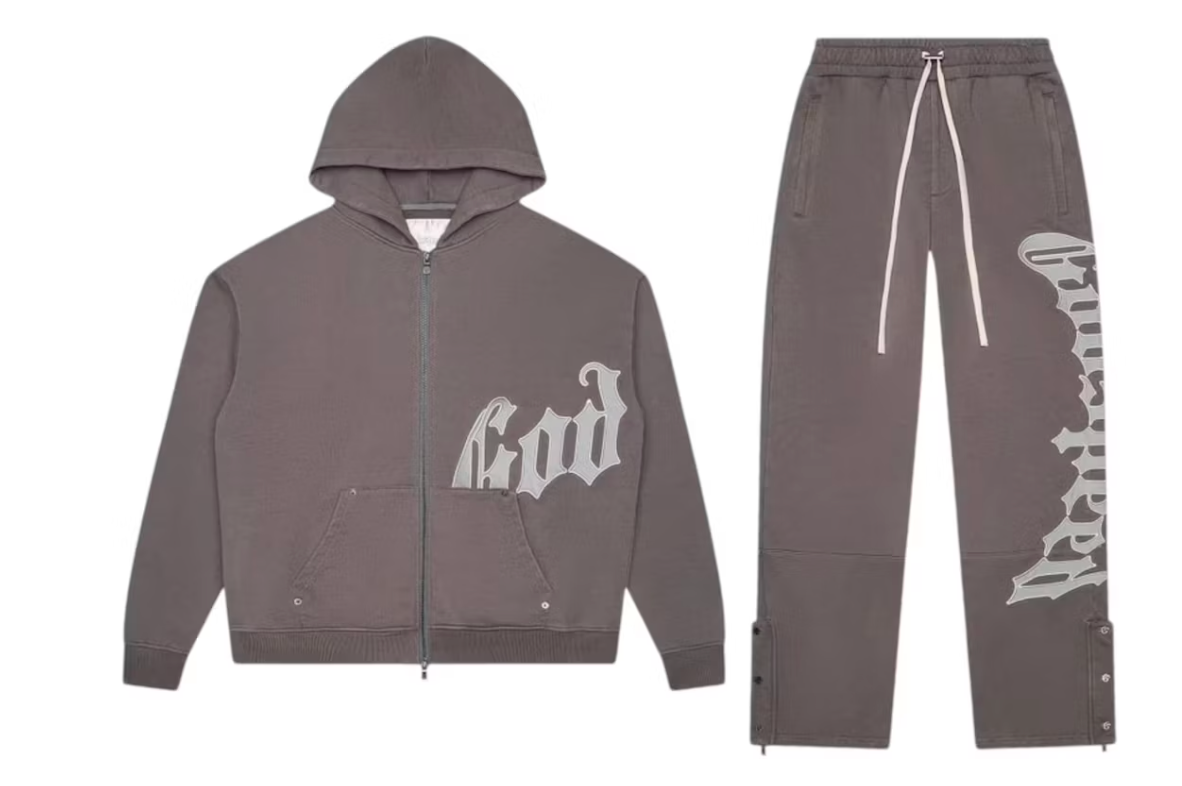 Godspeed OG Logo V2 Sweatsuit Stone Grey