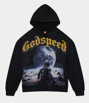 Godspeed No Looking Back Hoodie Black Yellow