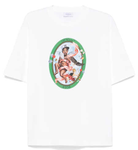 Off-White Fresco Oval T-shirt White