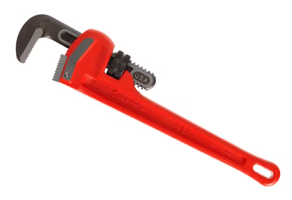 Supreme Ridgid Pipe Wrench Red