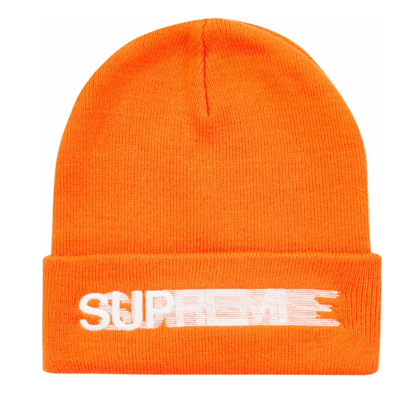 Supreme Motion Logo Beanie (SS23) Orange