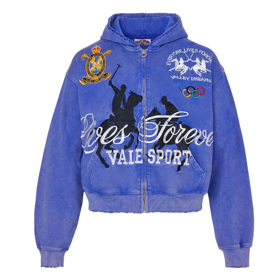 Vale Forever Schwab Zip Up Blue