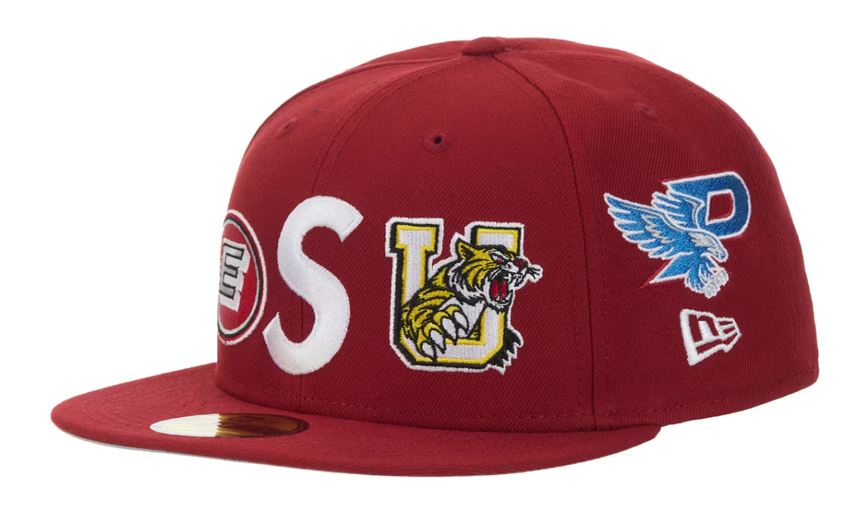 Supreme Multi S Logo New Era 59Fifty Fitted Hat Red