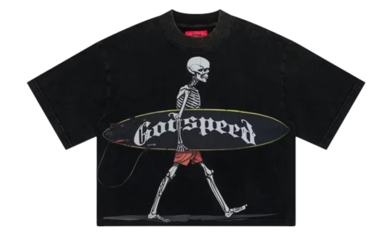 Godspeed Surf Day T-shirt Black Wash