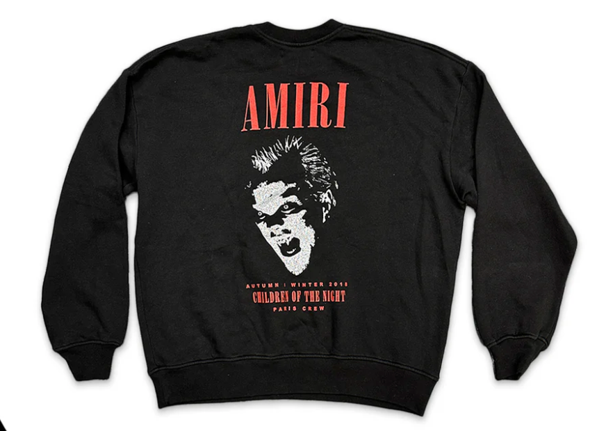 Amiri Children Of The Night Crewneck Black