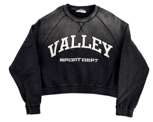 Vale State Valley Sport Department Crewneck Grey Black