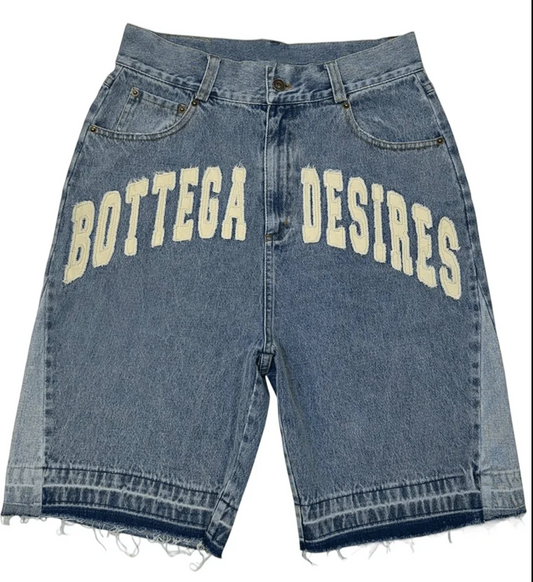 Bottega Desires Denim Shorts Blue