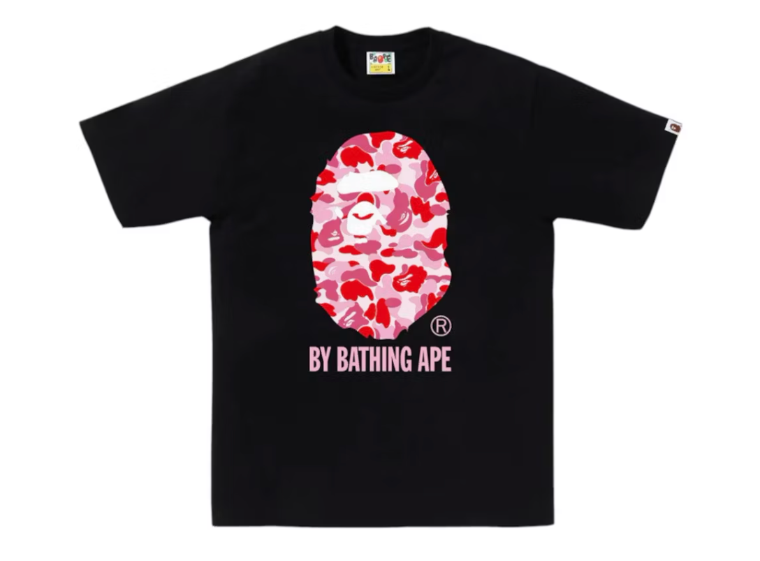 BAPE ABC Camo By Bathing Ape Tee (SS25) Black/Pink