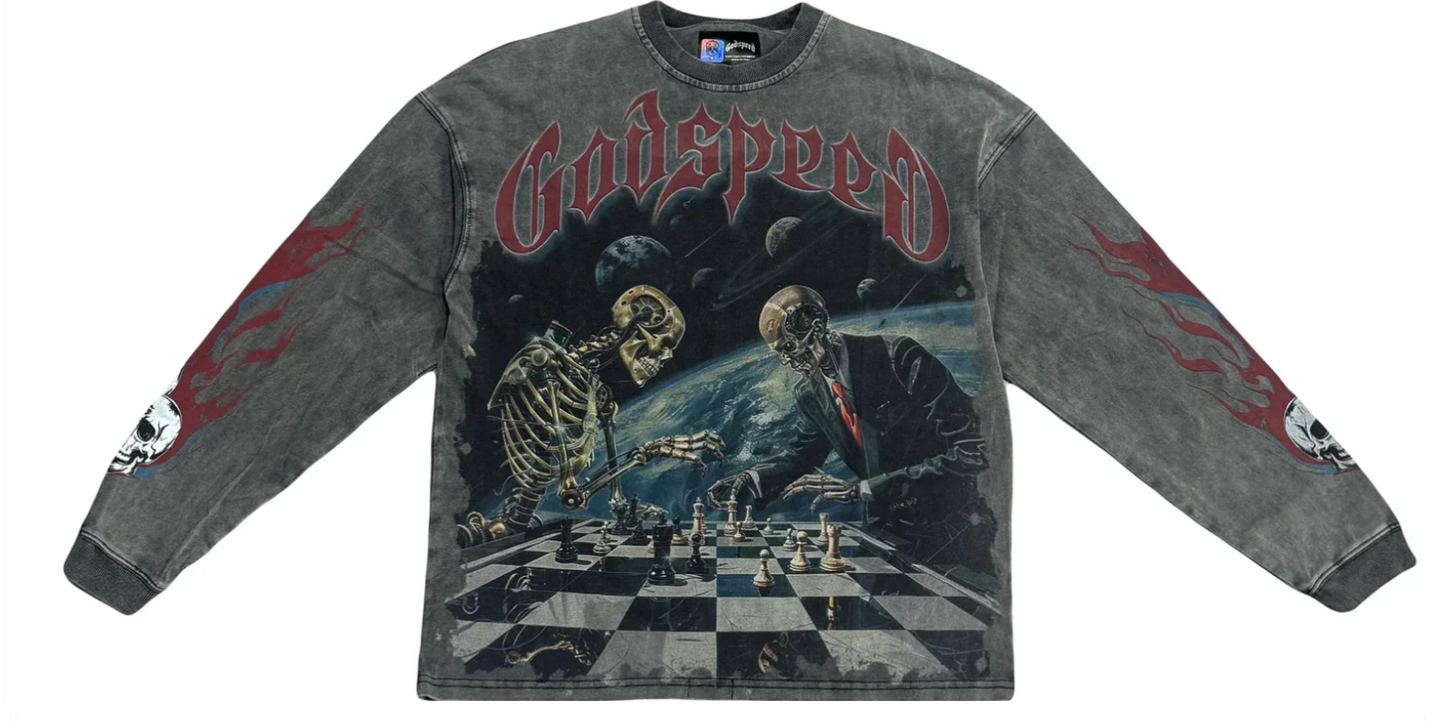 Godspeed Checkmate L/S Grey Wash
