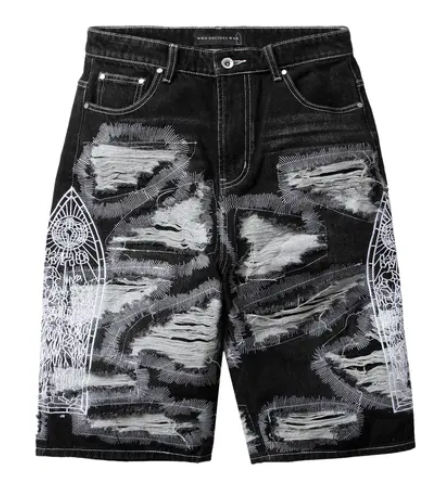 Who Decides War Darning Side Embroidery Shorts Coal