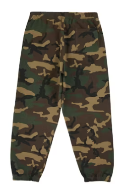 Supreme Satin Applique Sweatpant (SS26) Woodland Camo